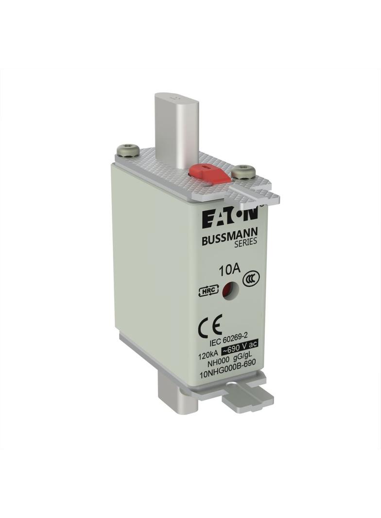 NH FUSE 10AMP 690V gG SIZE 000 Wkładka NH000 10A 690V GL/GG podwójny wskaźnik 10NHG000B-690 EATON