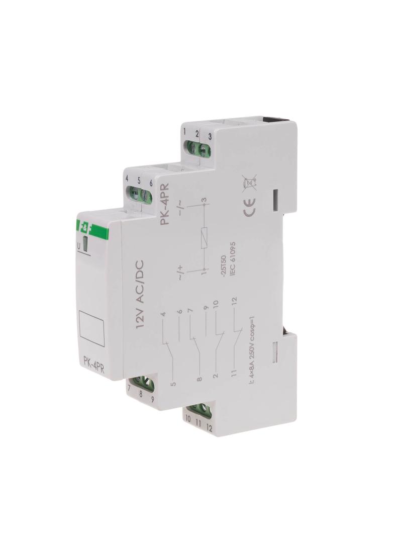 Przekaźnik elektromagnetyczny PK-4PR 12V PK-4PR-12V F&F