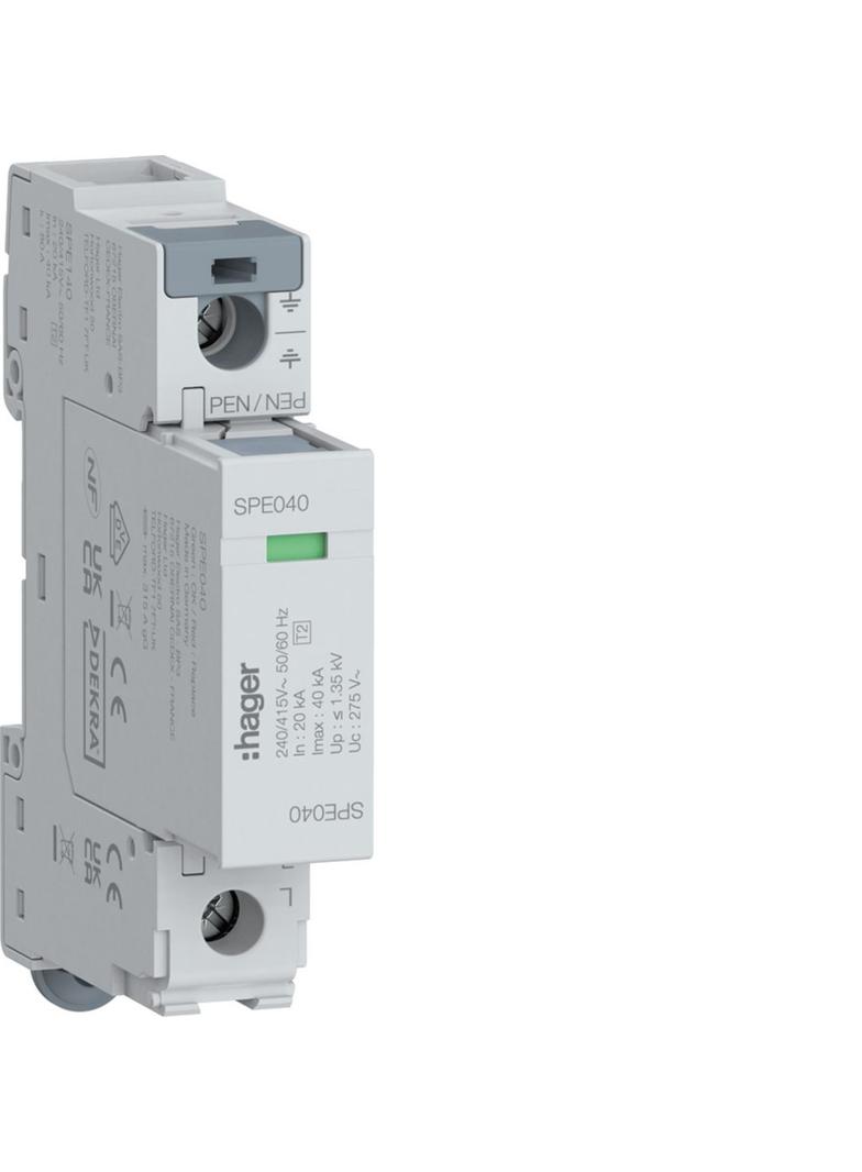 SPD Ogranicznik przepięć T2 1P sieć TNC In=20kA Imax=40kA Up?1,35kV