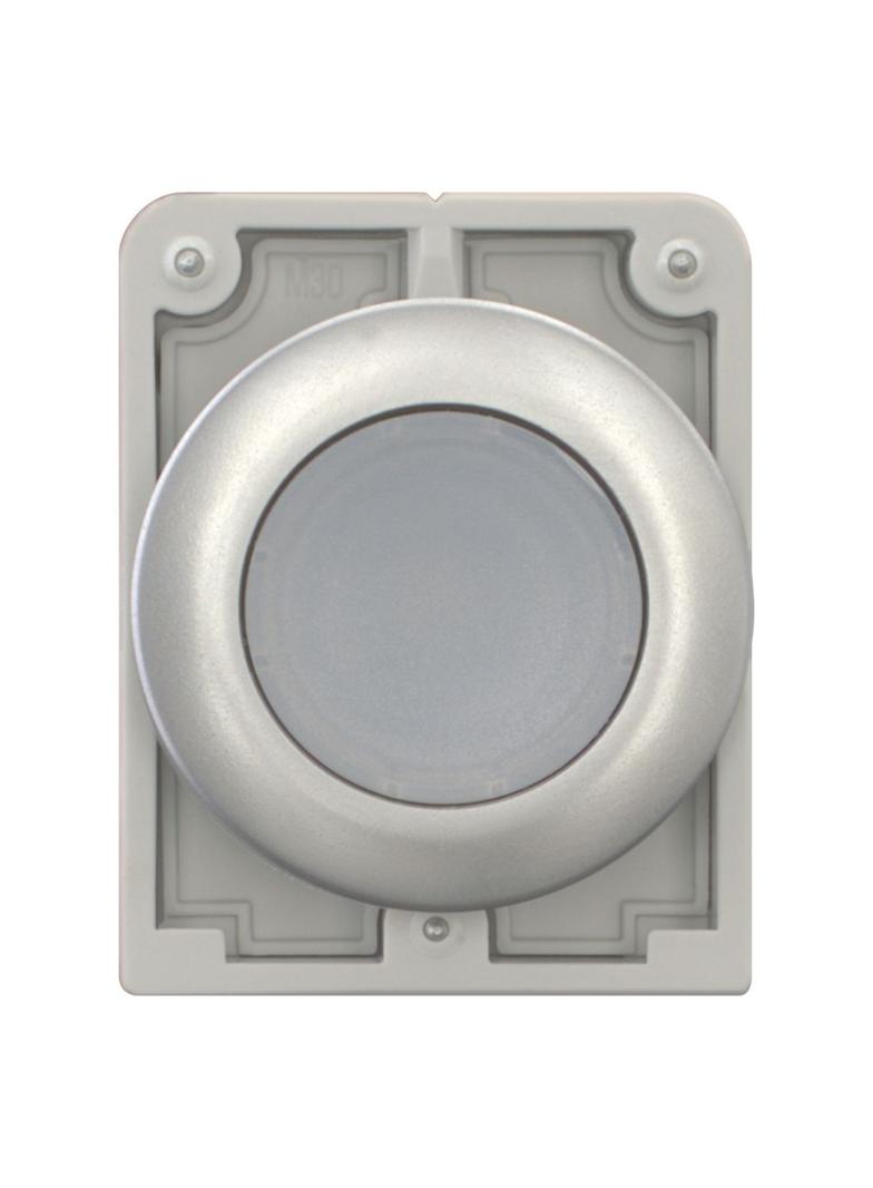 M30C-FDRL-W Przycisk podświetlany 30mm płaski bez samopowrotu biały 182950 EATON
