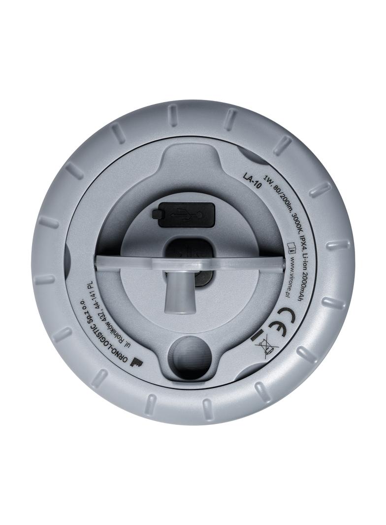 Lampka kempingowa z girlandą, 80/200lm, 2000mAh, 3000K, 8m