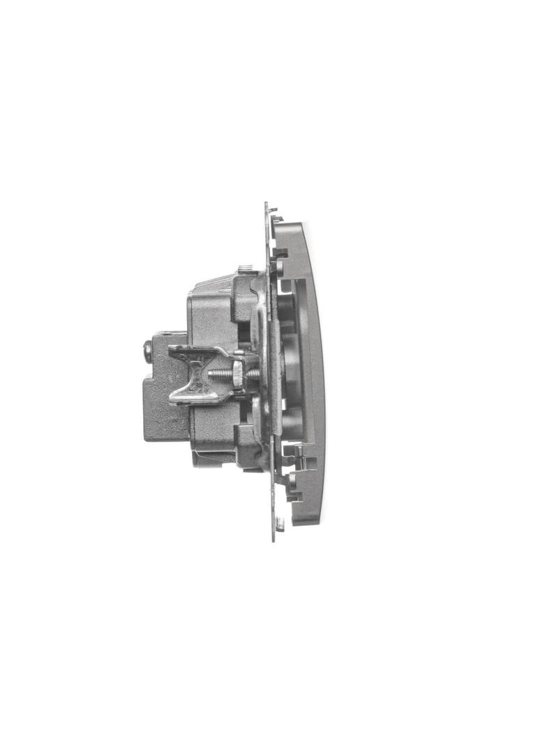 Simon Basic Gniazdo antenowe R-TV końcowe separowane 1x wejście: 5–862 MHz satynowy