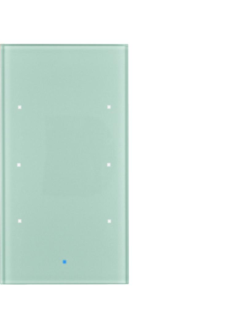 BERKER KNX TS Sensor dotykowy 3-krotny szkło aluminium 75143034 HAGER