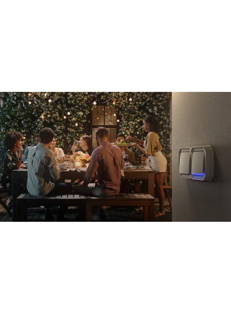 NOWE PLEXO - PRZY. PRZEŁĄCZNY NO/NC Z PODŚWIETL. MECHANIZM 10A- 250V~ PIASKOWY