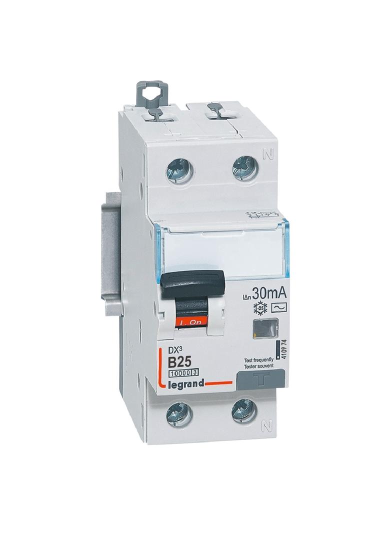 WYŁĄCZNIK RÓŻNICOWONADPRĄDOWY P 312 2P B 25A 30MA TYP AC 10KA SERII DX3, Legrand