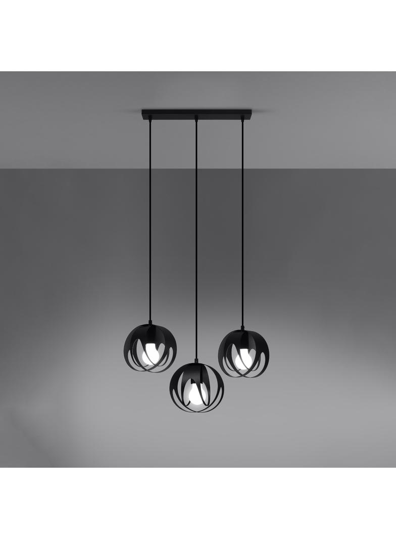 Lampa wisząca TULOS 3L czarna