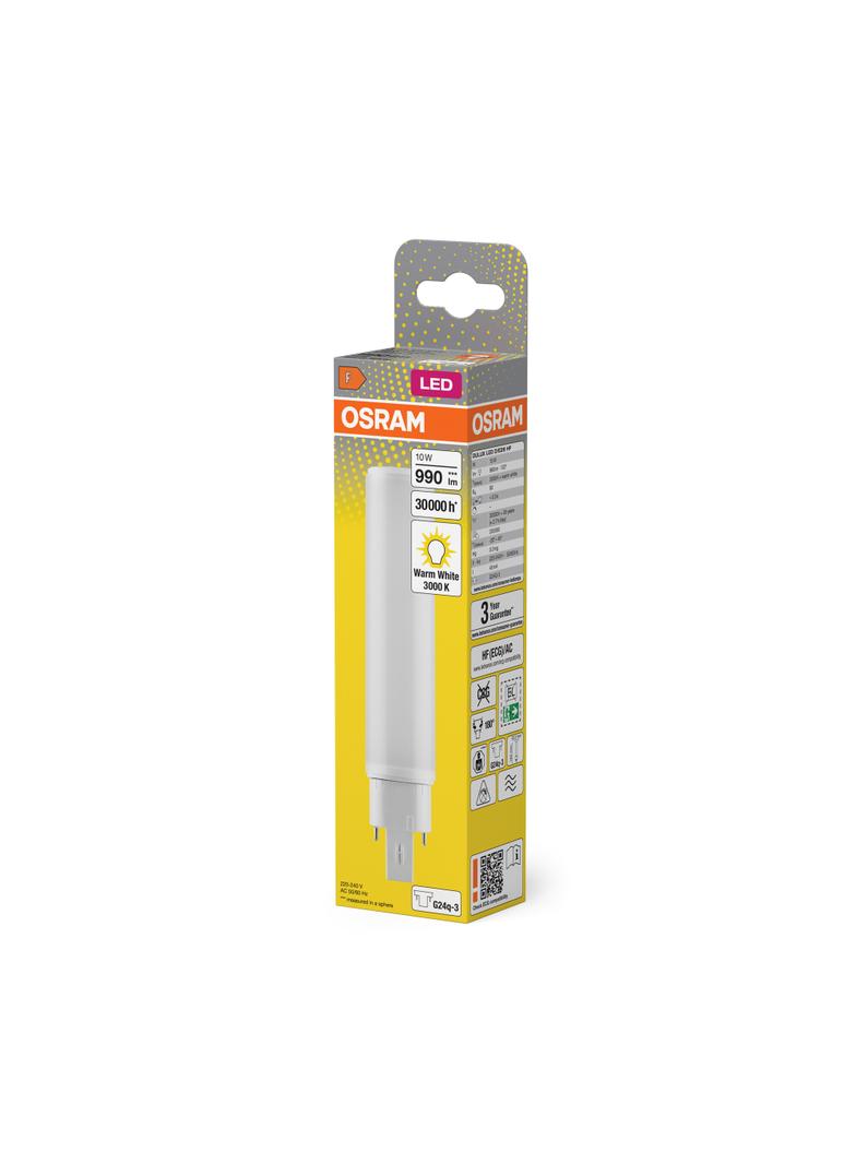 DULUX D E LED FR 26 ECG, AC mains 10W 830 G24q-3 TRZONKI SPECJALNE LEDVANCE