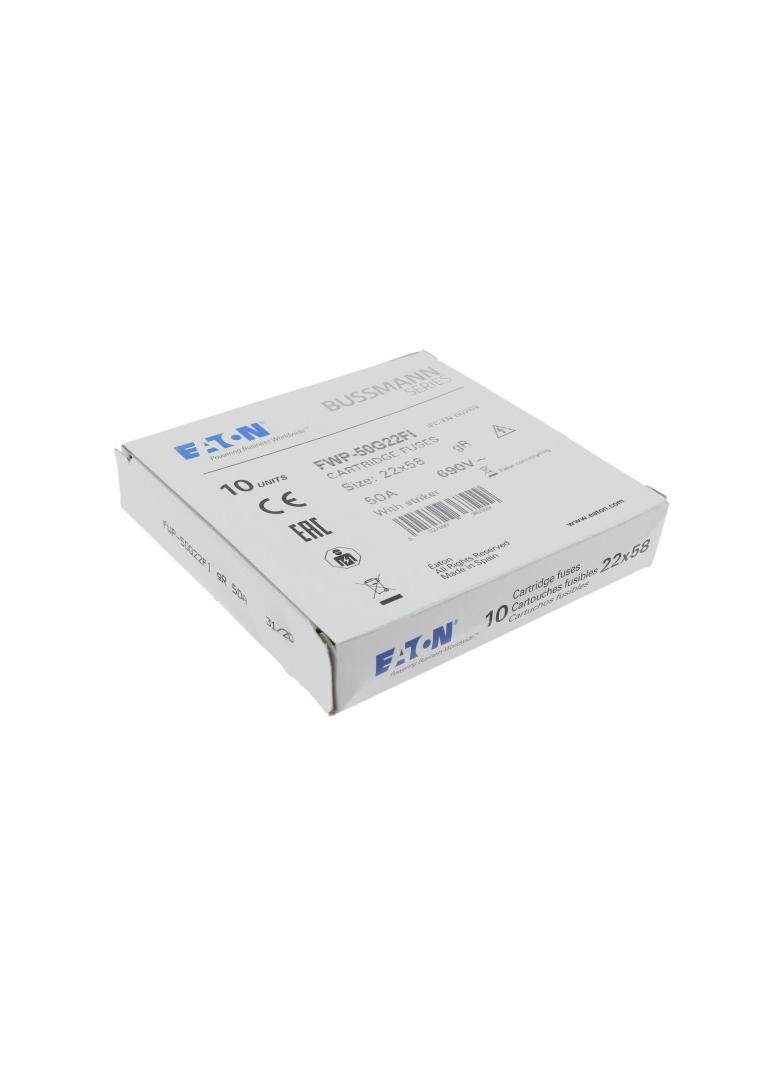 50A 690V AC gR 22X58mm FUSE WITH STRIKER Wkładka szybka 50A AC 690V 22x58 gR IEC UL wybij FWP-50G22F