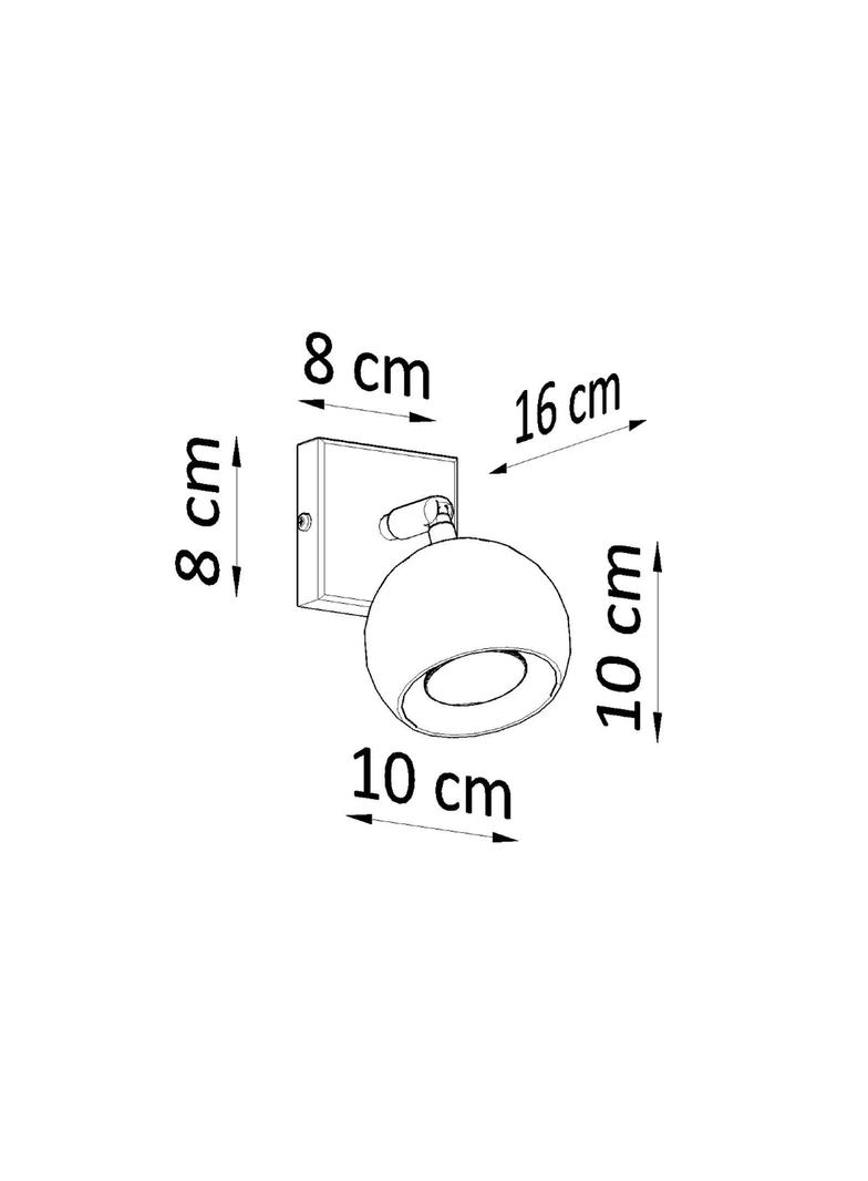 Kinkiet OCULARE czarny