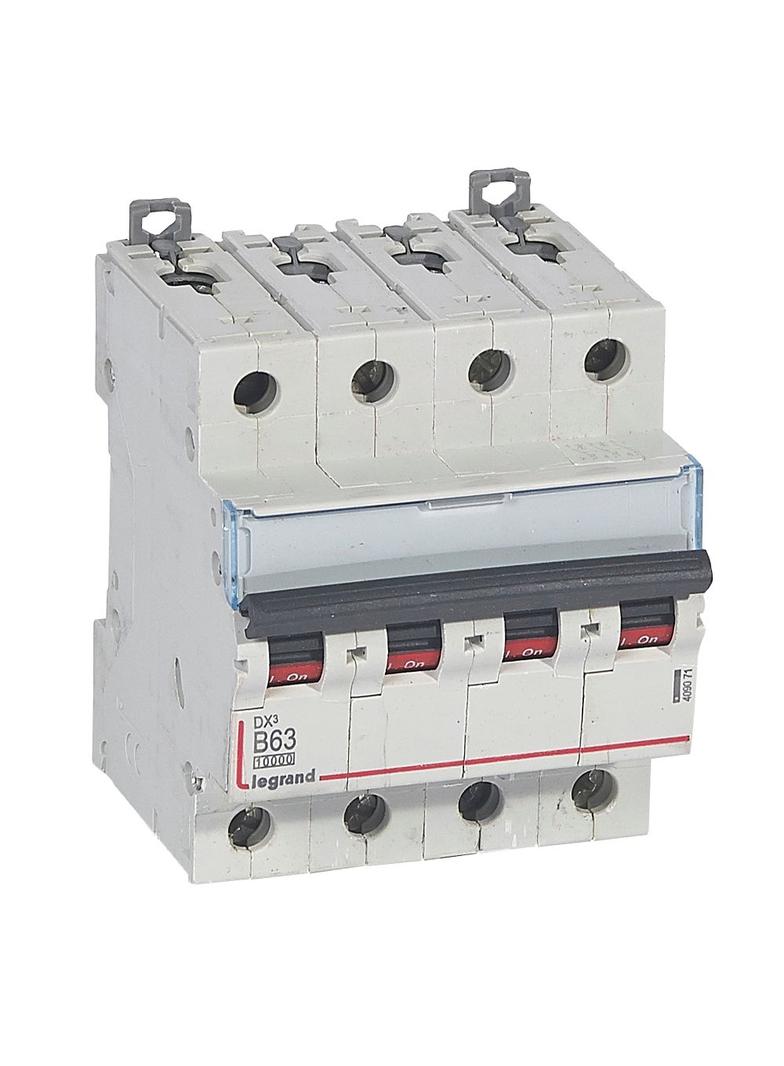 WYŁĄCZNIK NADPRĄDOWY S 314 4P B 63A 10000A SERII DX3, Legrand