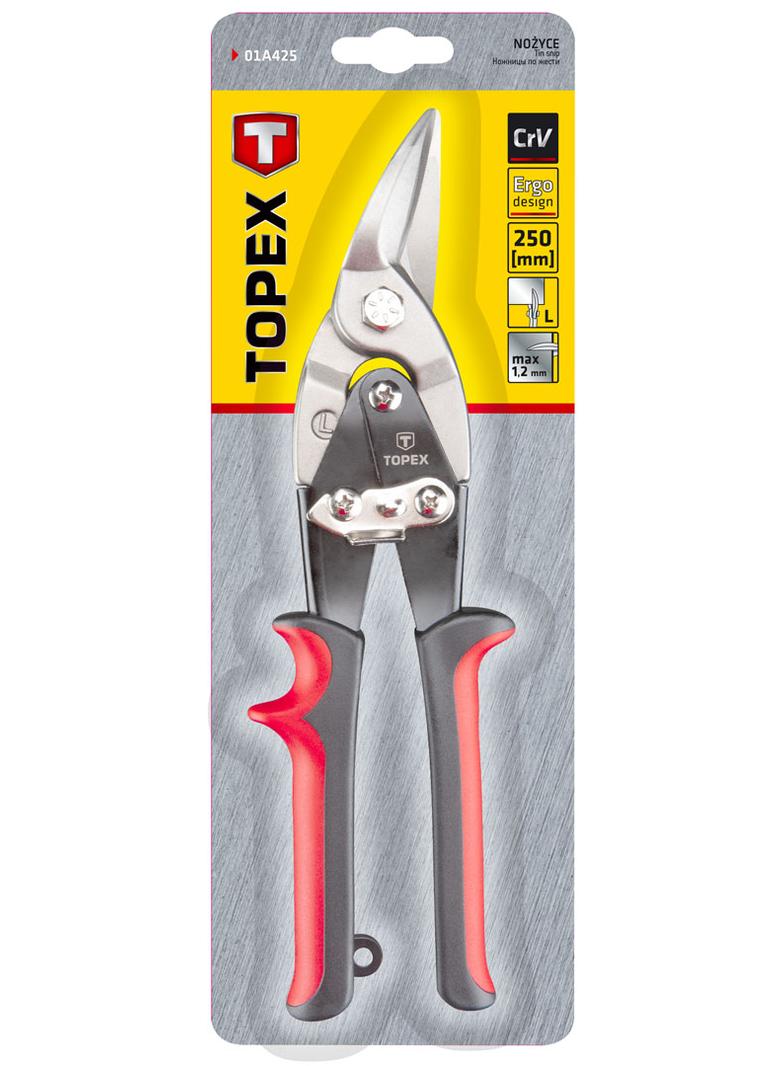 Nożyce do blachy 250 mm, lewe