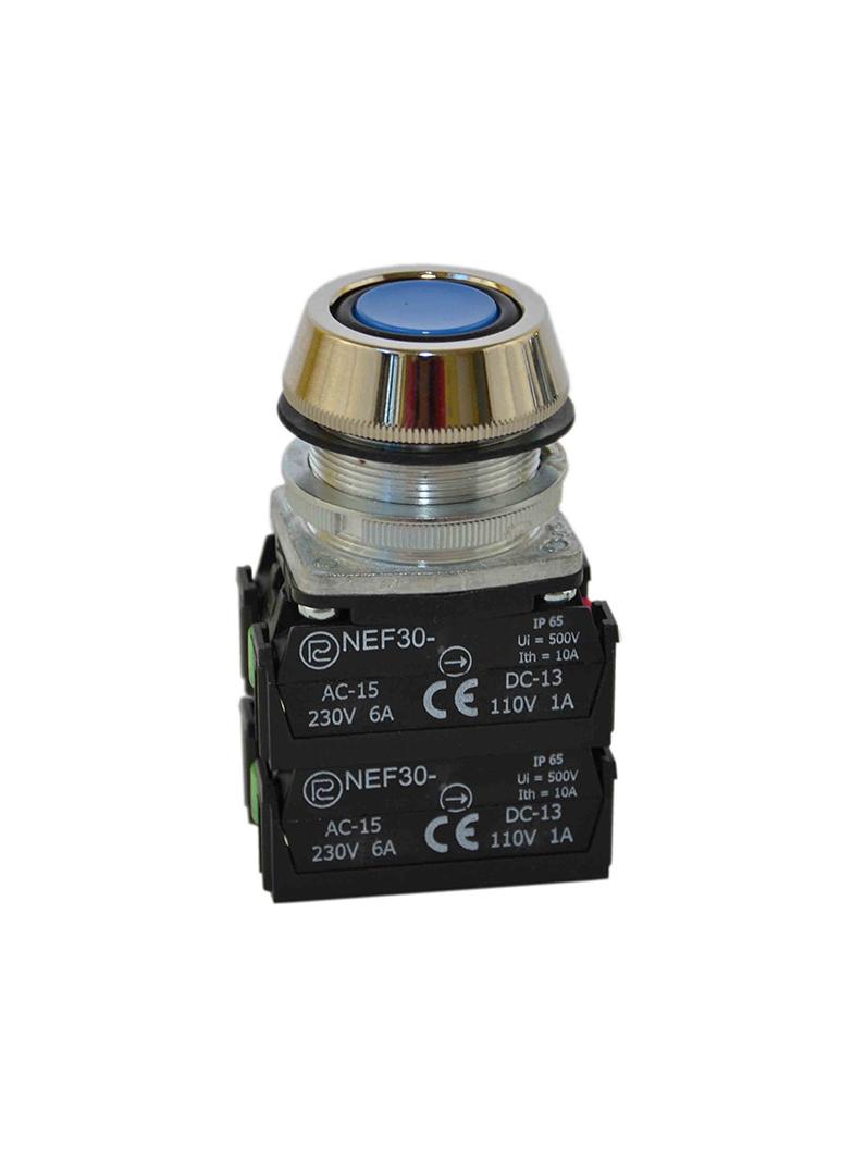 Przycisk NEF30-UK2X2Y/W3 niebieski W0-NEF30-UK 2X2Y/W3 N PROMET