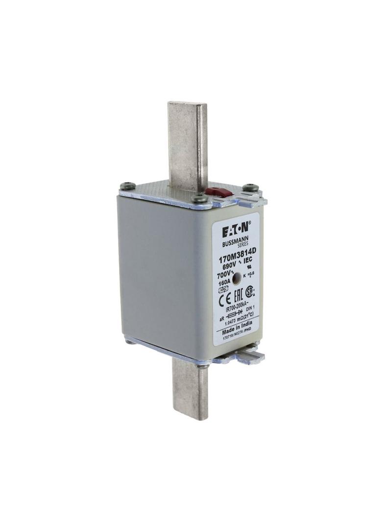 FUSE 160A 690V aR DIN 1 HSDNH Wkładka szybka 160A 690V aR DIN 1 podwójny wskaźnik 170M3814D EATON