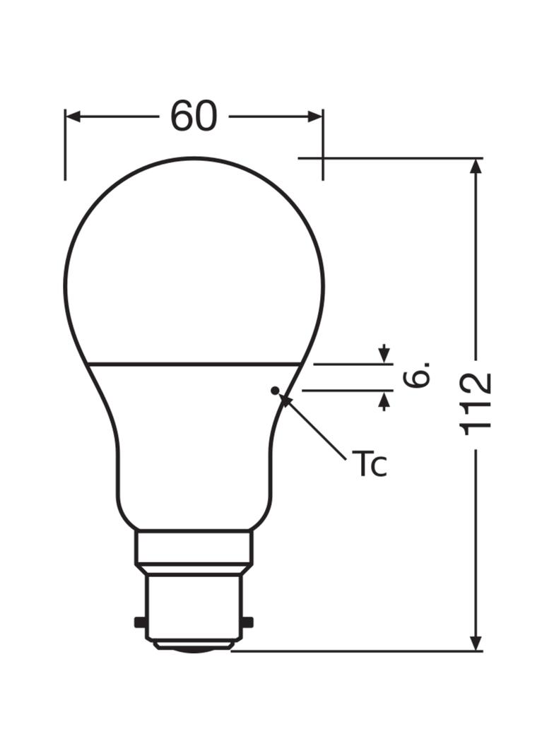 Lampa LED BASE Classic A60 8,5W/827 230V plastik B22D FS3 OSRAM