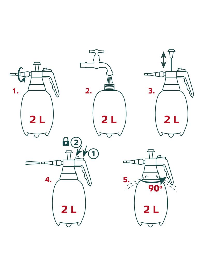 Opryskiwacz ciśnieniowy 2 L