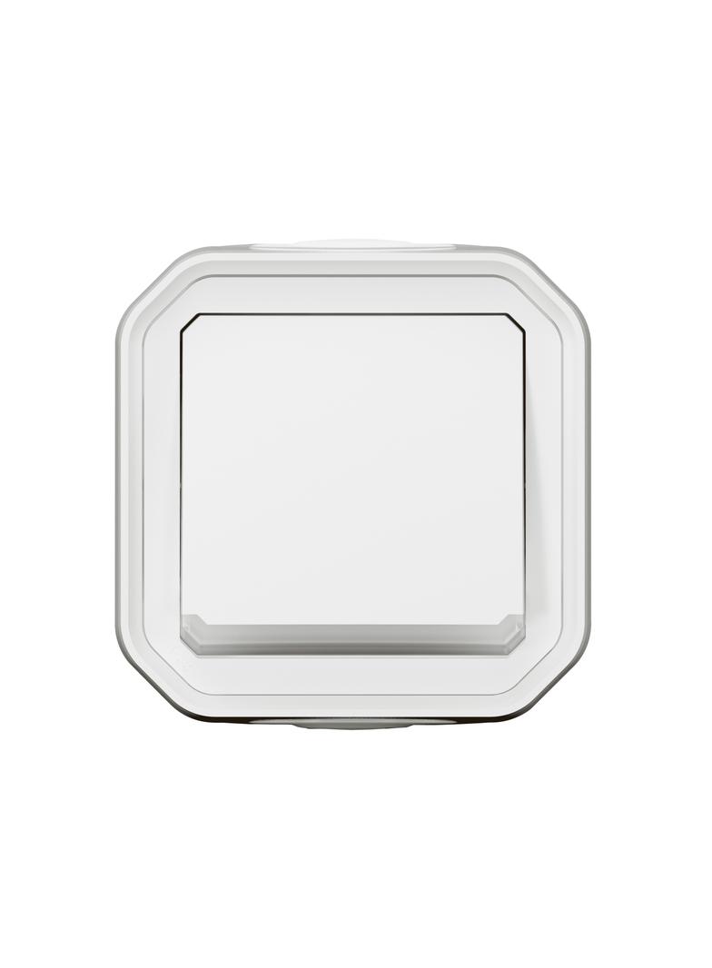 NOWE PLEXO - PRZY. JEDNOBIEGUNOWY Z PODŚWIETL. KOMPLET PODTYNK. 10A-250V~ BIAŁY