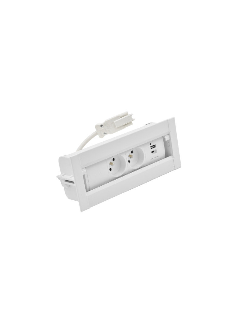 "Simon 480 TS48-610E20B00-33 Spinner 2 gn. typ E + ładowarka USB typ A+C