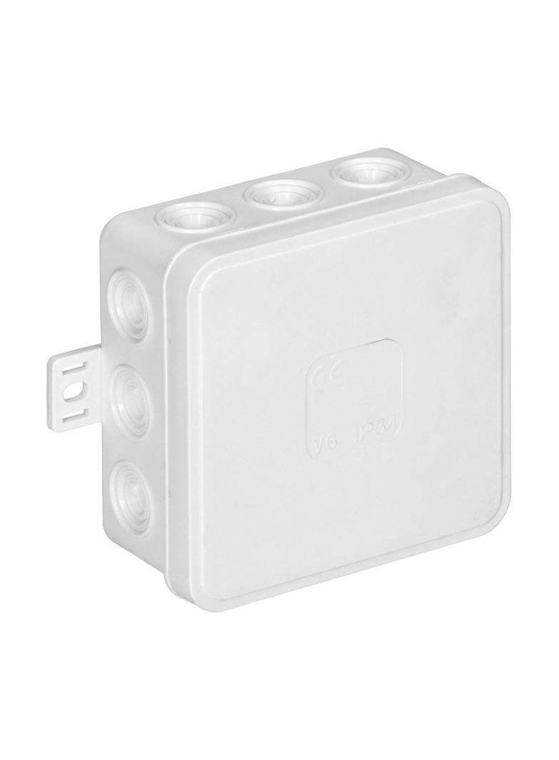 Puszka n/t CLICK IP54 12 przepustów kablowych 85x85x41mm biały OR-JB-13803/W ORNO