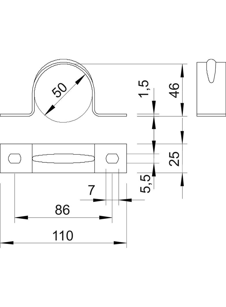 605, OBEJMY MOCUJĄCE 50MM ALMG 3