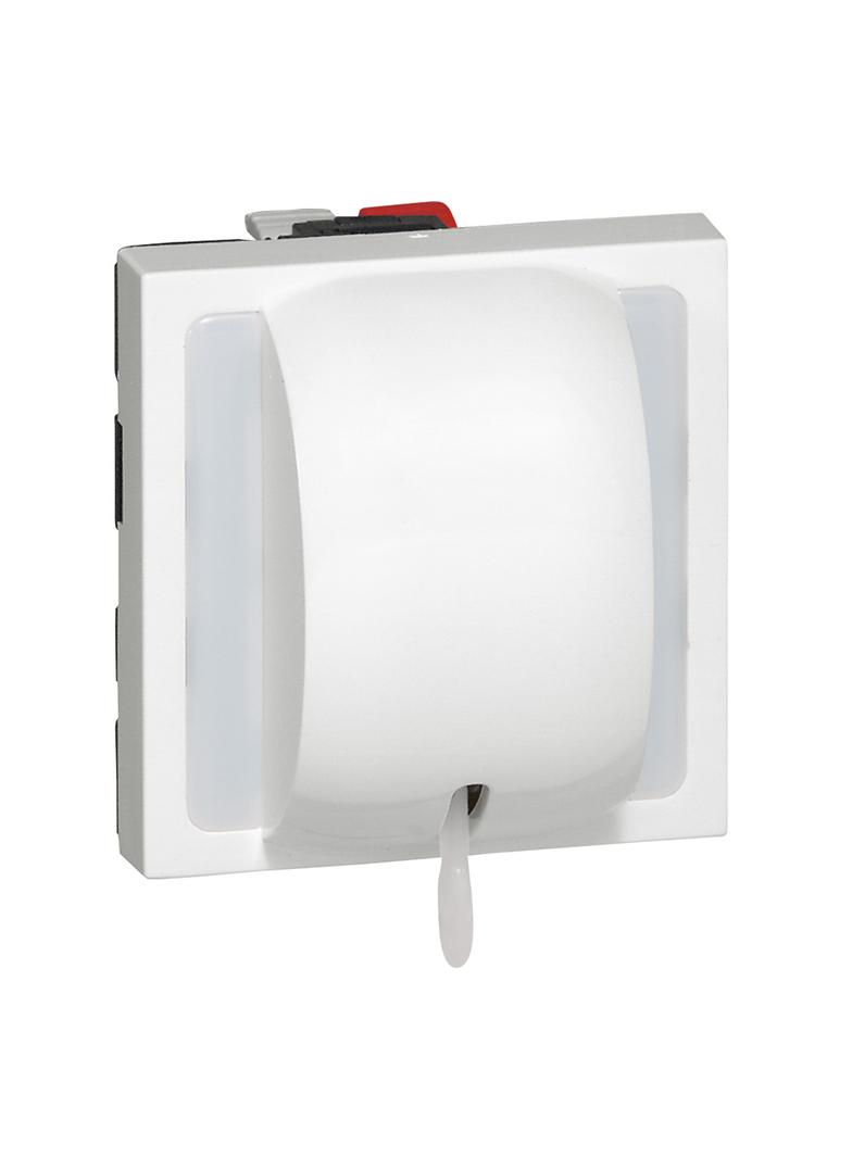 Mosaic Łącznik Pojedynczy Z Cięgnem 2 Moduły Biały 10A-230V 077014 LEGRAND