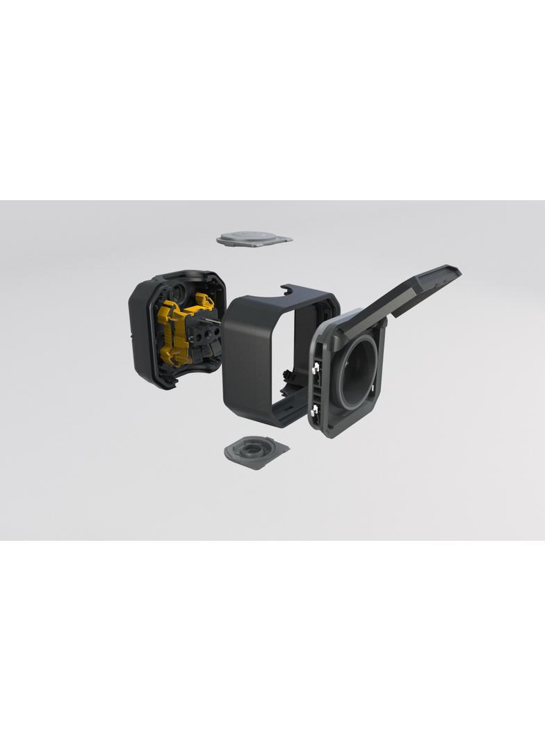 NOWE PLEXO - GNIAZDO 2P+Z ZACISKI AUTOMATYCZNE MECHANIZM 16 A - 250 V~ ANTRACYT