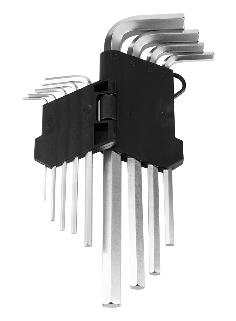 Klucze sześciokątne 1.5-10 mm, zestaw 9 szt.