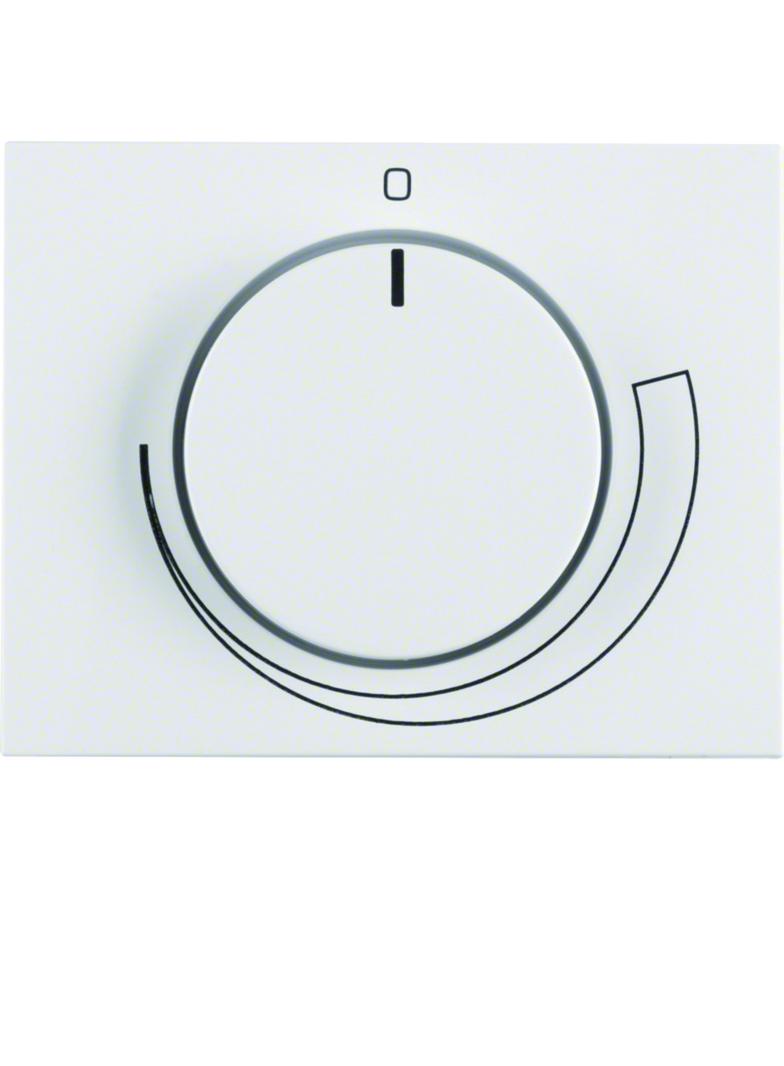 BERKER K.1 Płytka czołowa z pokrętłem Regulator do regulatora obrotów biały 11357209 HAGER