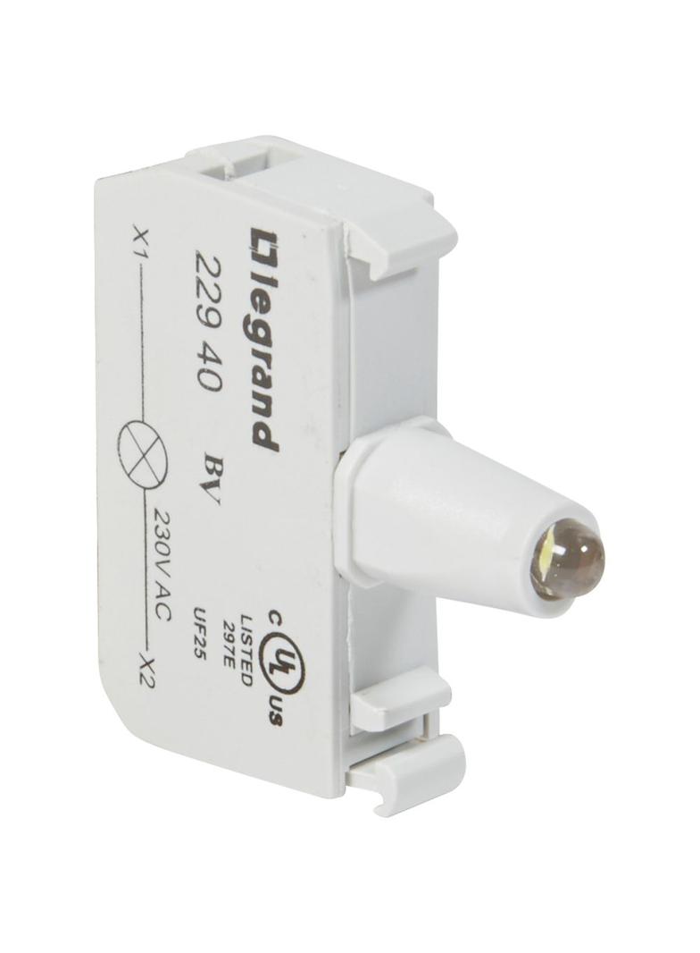 OSMOZ KORPUS DO GŁÓWEK PODŚWIETLANYCH BIAŁY 230 V, ZACISKI ŚRUBOWE, Legrand