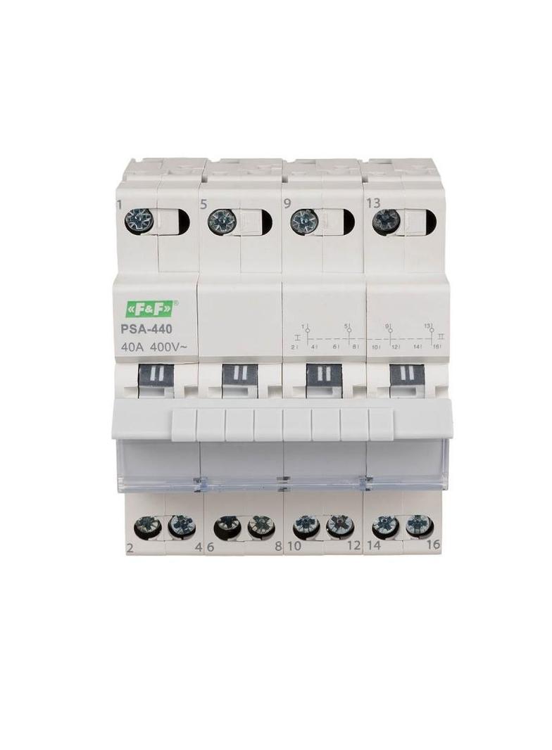 Przełącznik instalacyjny sieć-agregat 4P 40A PSA-440 F&F