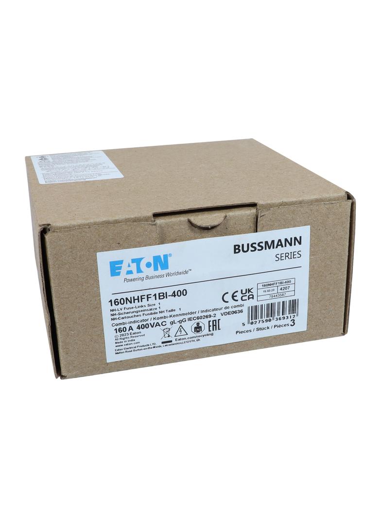 160NHFF1BI-400 Wkładka NH 160A 400V AC GFF Rozmiar 1 160NHFF1BI-400 EATON