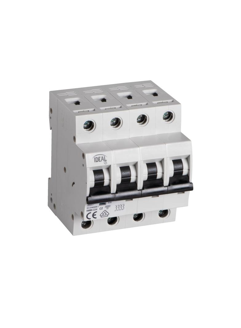 KMB6-C2/4 Wyłącznik nadprądowy IDEAL TS 4P KMB6-C2/4 6kA 32558 KANLUX