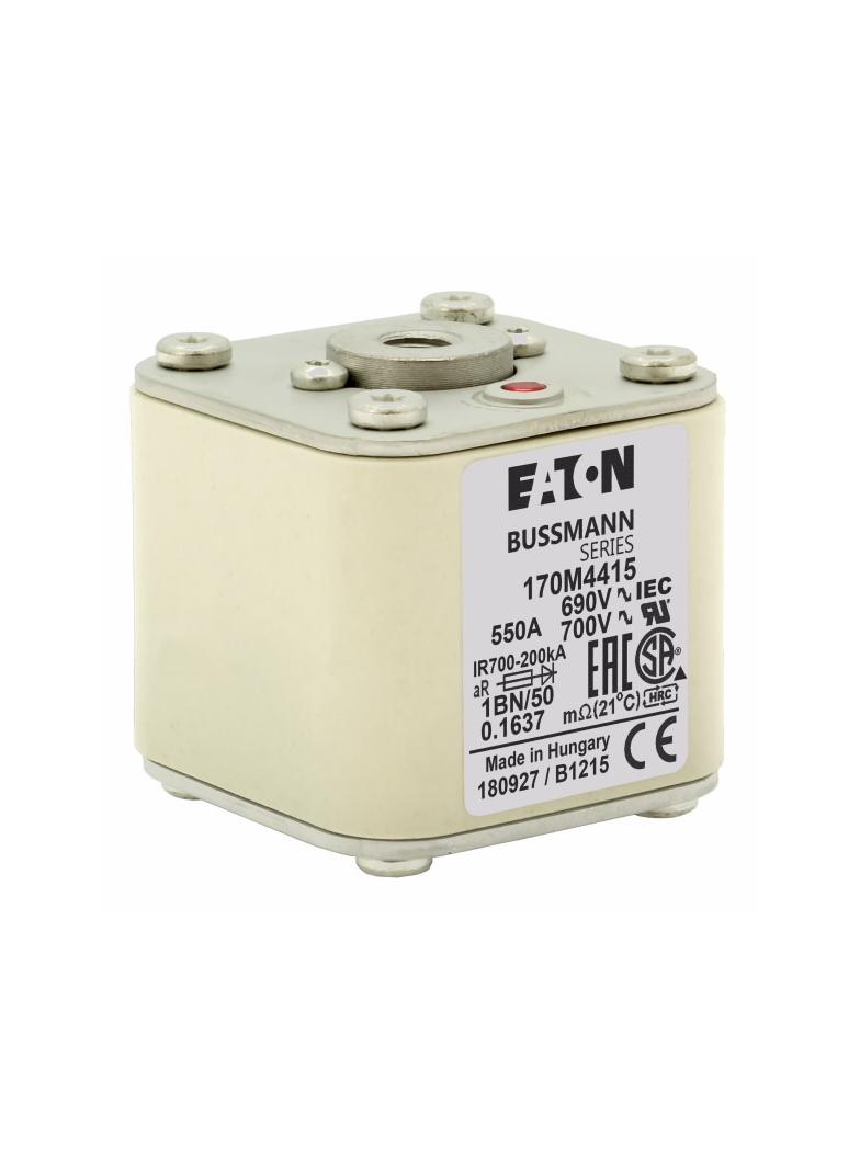 FUSE 550A 690V 1BN/50 AR UC Wkładka szybka 550A AC 690V rozmiar 1 53x69x51 mm aR IEC UL w 170M4415 E