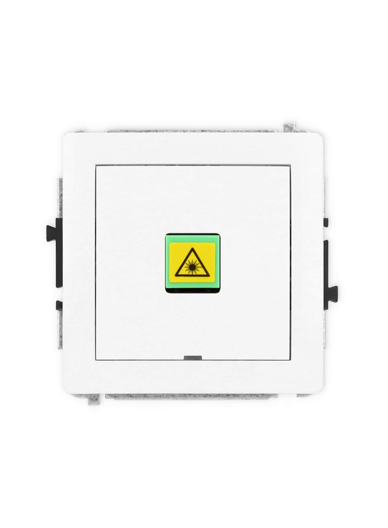 DECO Mechanizm gniazda światłowodowego/optycznego pojedynczego, bez pola opisowego biały