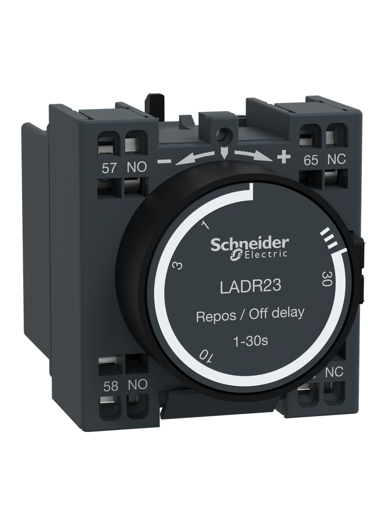 Blok styków pomocniczych opóźniających 0,1-30s TeSys 1NO 1NC zaciski sprężynowe