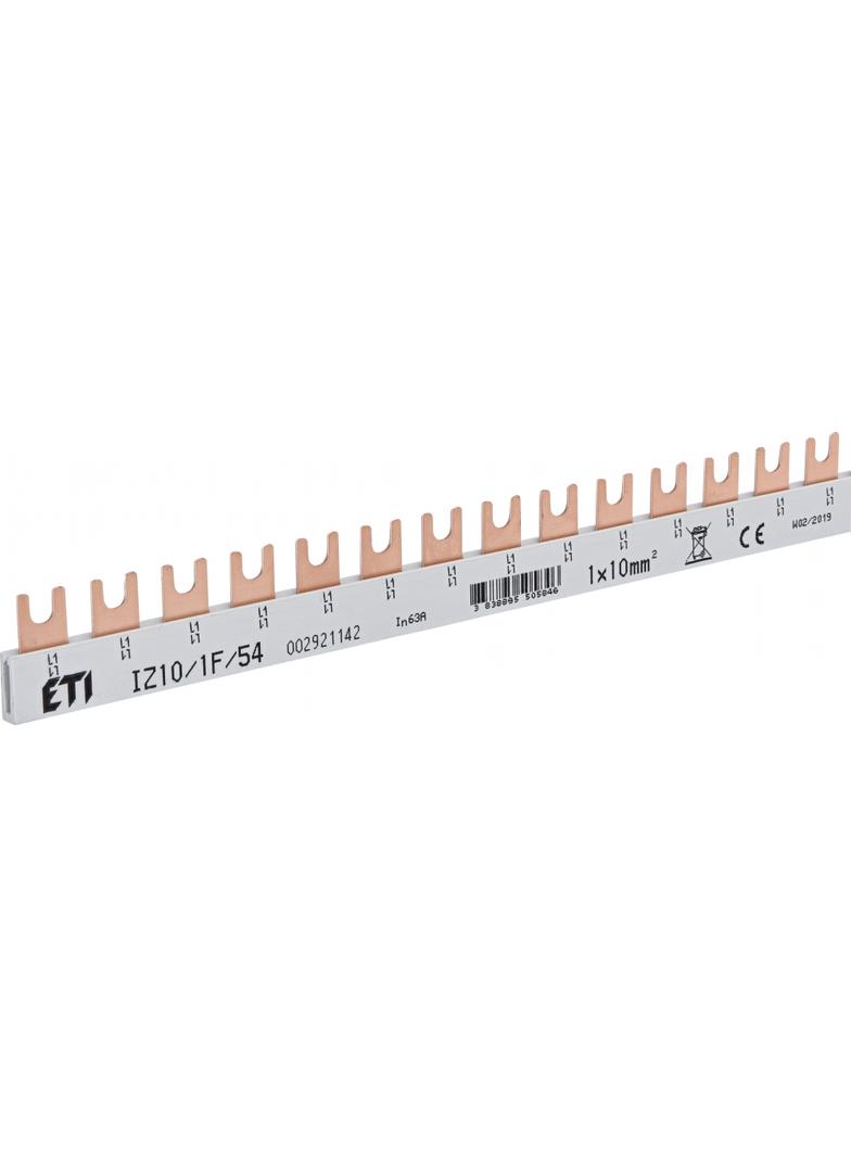 Szyna łączeniowa widełkowa 1P 63A 10mm2 (54 mod.) IZ10/1F/54 002921142 ETI