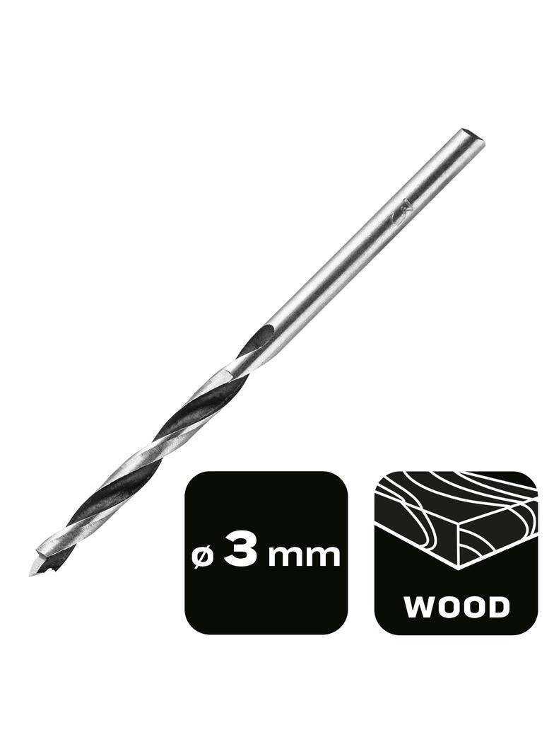 Wiertło do drewna spiralne 3x60mm GRAPHITE 57H270 GTX 57-270 GTX Poland
