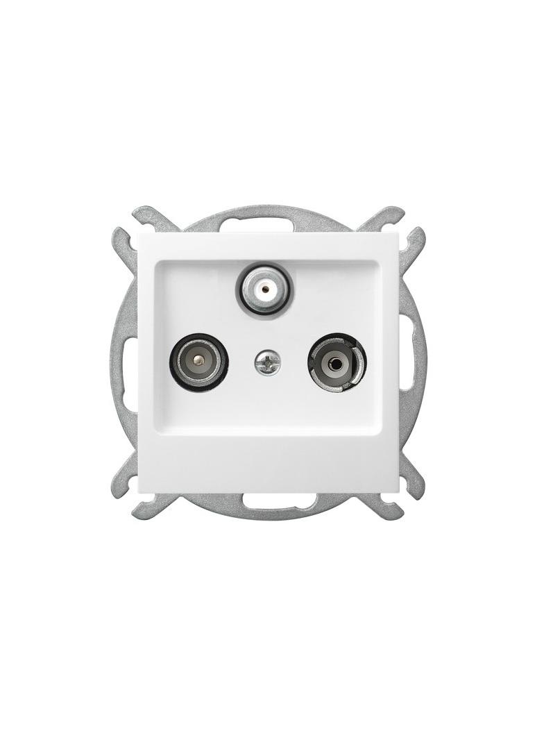 AS ANTYBAKTERYJNY Gniazdo RTV-DATA produkt zawiera szkło fosforanowo-srebrowe - kolor biały