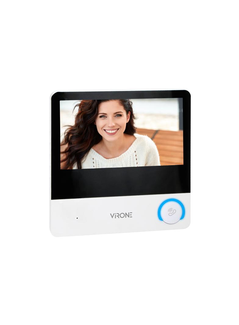 Zestaw wideodomofonowy, bezsłuchawkowy, monitor dotykowy 7" LCD, Wi-Fi + APP na telefon, z gniazdem