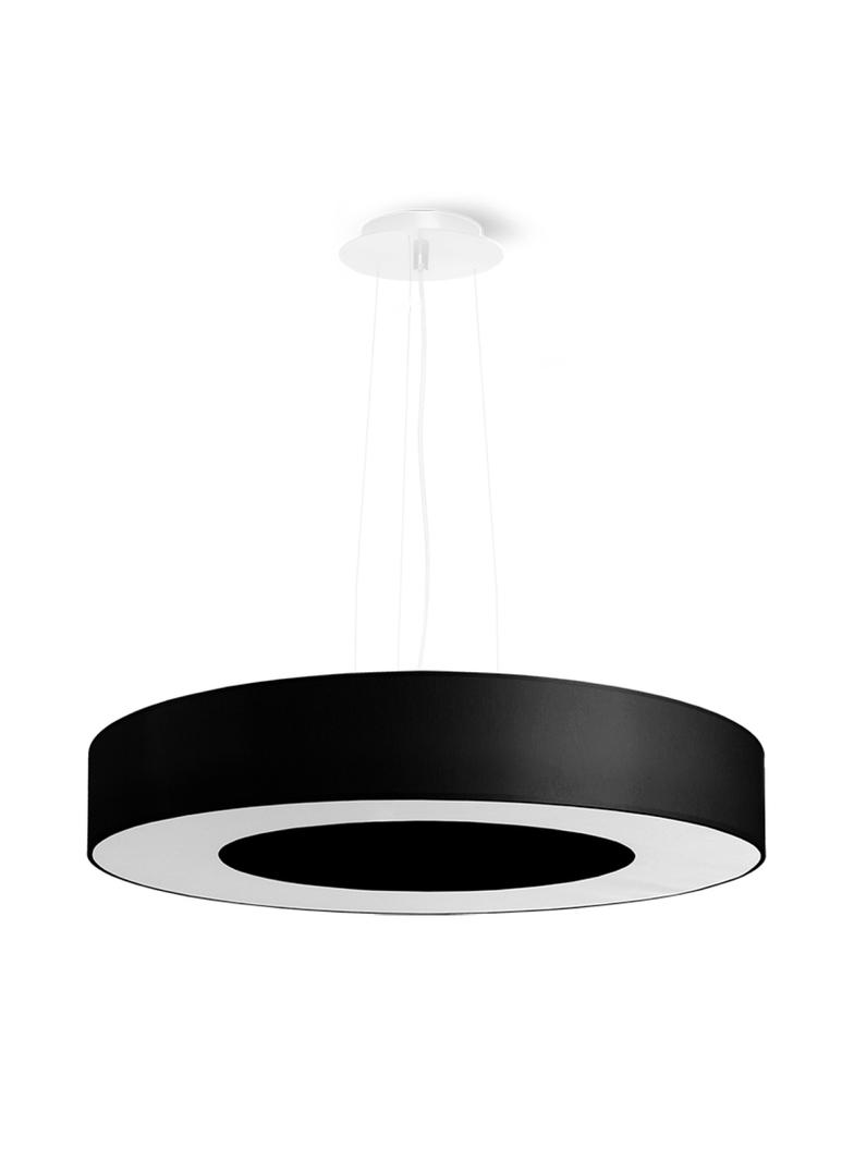 Sollux Żyrandol SATURNO SLIM 50 czarny SL.0750