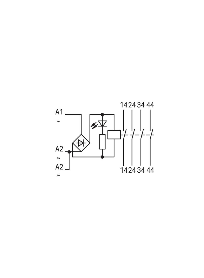Moduł przekaźnikowy AC/DC 24V szary 789-552 WAGO
