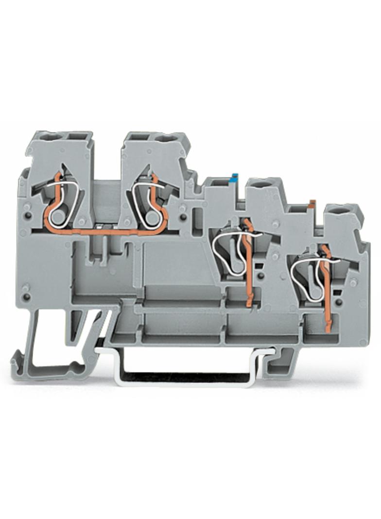 3-przewodowa złączka do czujników szara