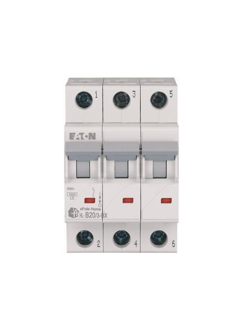 HN-B20/3 Wyłącznik nadprądowy 6kA B20A 3P 194882 EATON