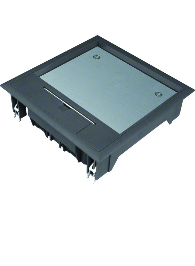 tehalit.VE-EE Pokrywa uchylna VQ06 200x200 wykładzina 12mm czarny PA VQ06129005 HAGER