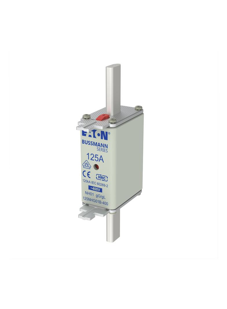 NH FUSE 125A 400V GG/GL SIZE 01 Wkładka NH01 125A 400V GL/GG podwójny wskaźnik 125NHG01B-400 EATON