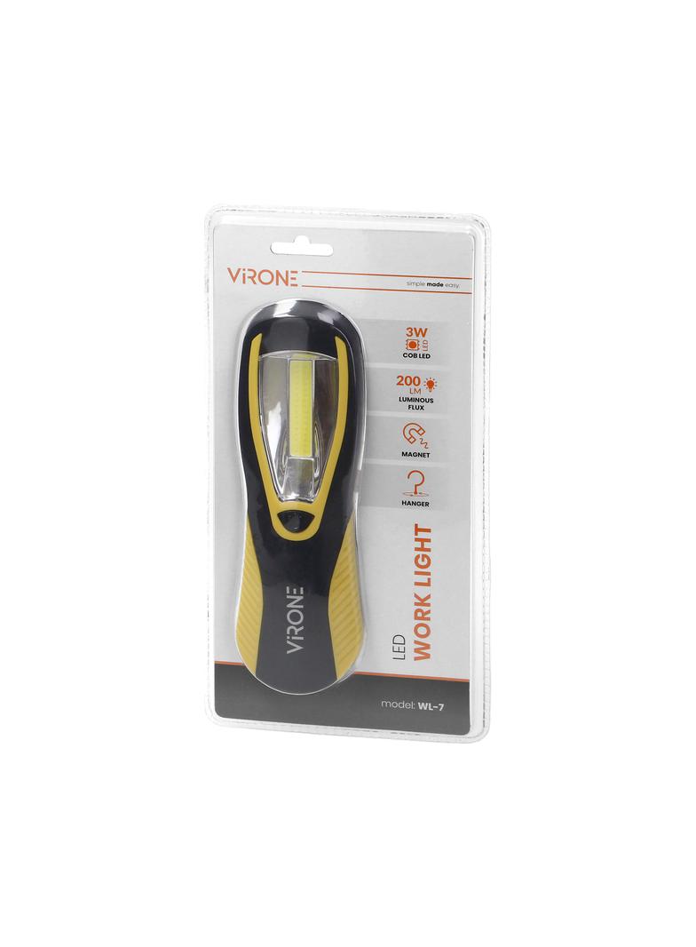 Latarka warsztatowa LED COB 3W 200lm 3 x AA magnes haczyk WL-7 ORNO