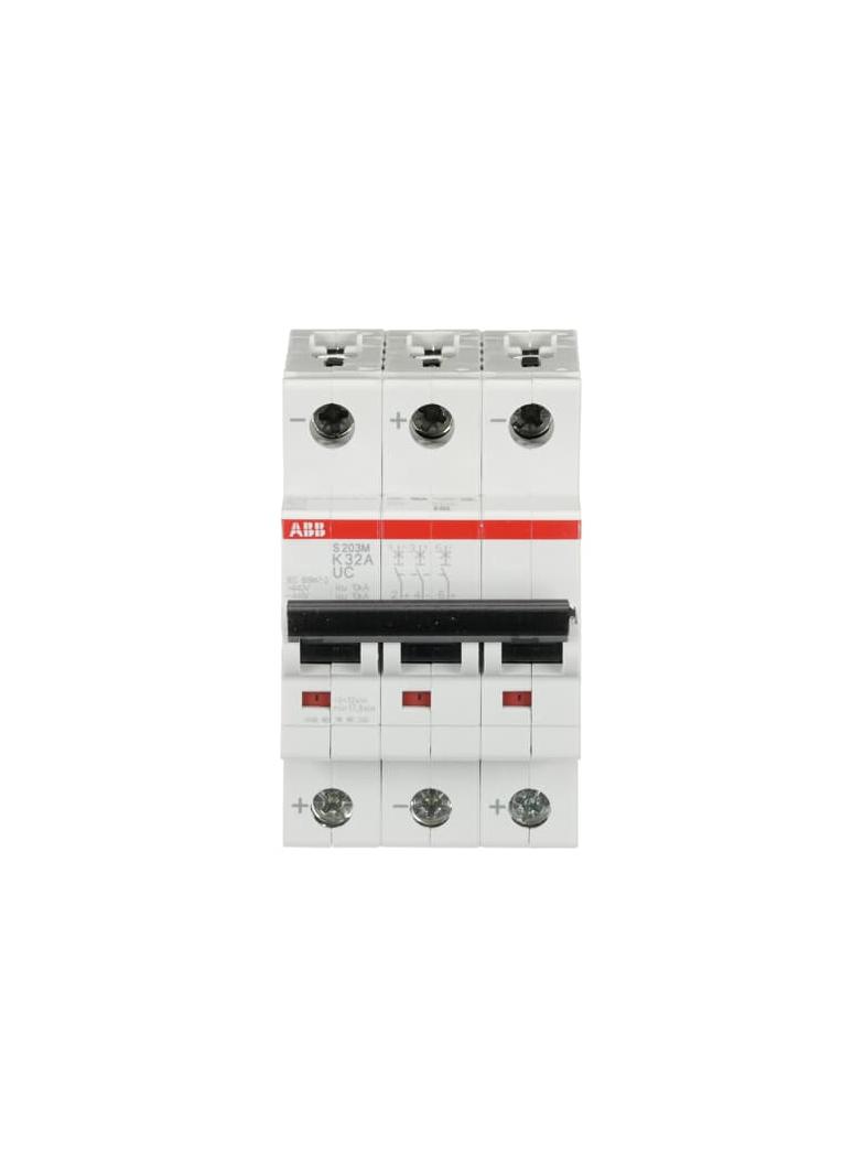 S203M-K32UC Wyłącznik nadprądowy 10kA AC/DC 3P K32A 2CDS273061R0537 ABB