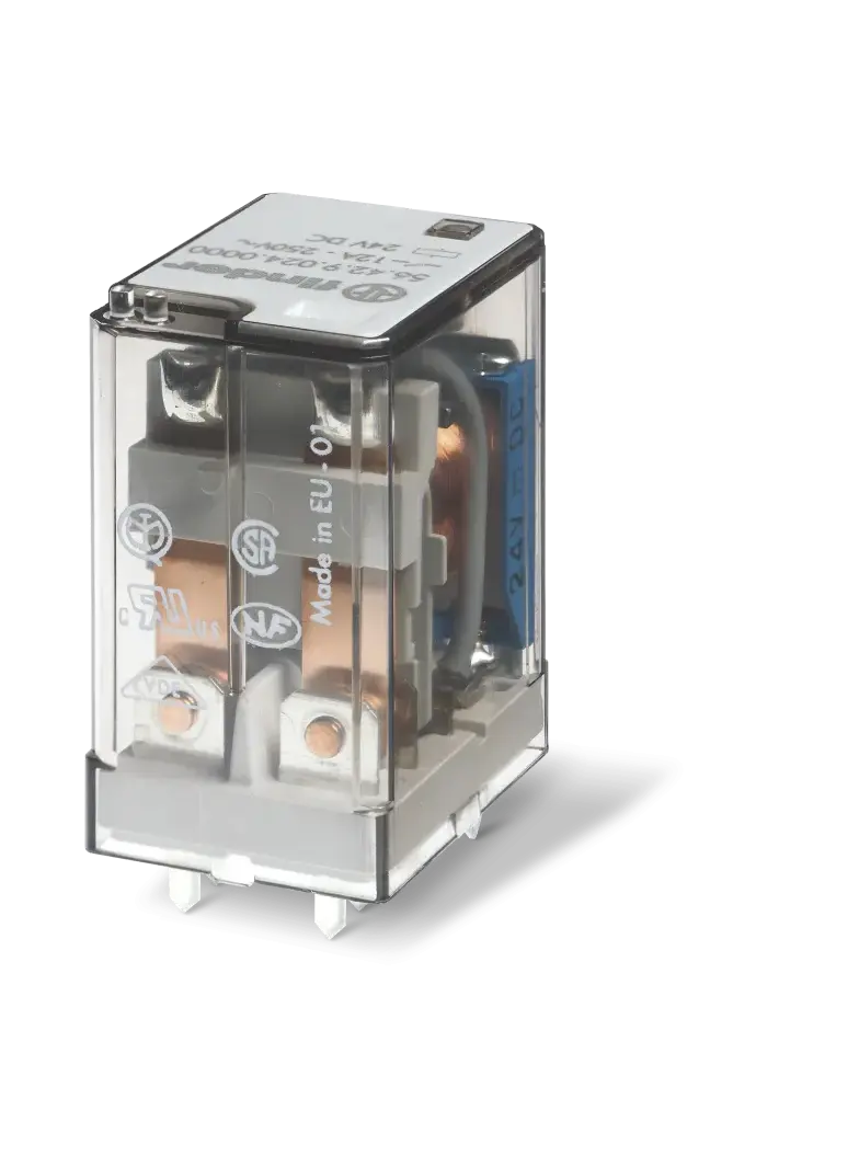 Miniaturowy przekaźnik mocy 2 Z; 12A; 240V AC; PCB