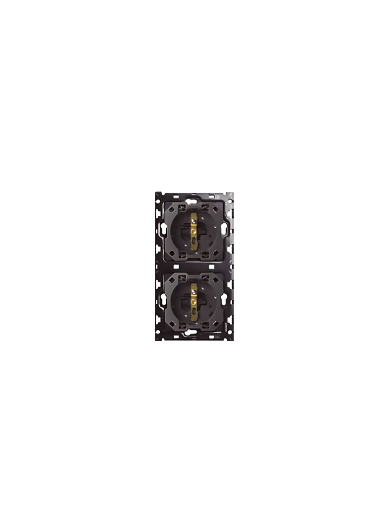 Simon 100 W100-10010220x-039 Zestaw 2-krotny: 2 gniazda zasilające 10010220-039 KONTAKT