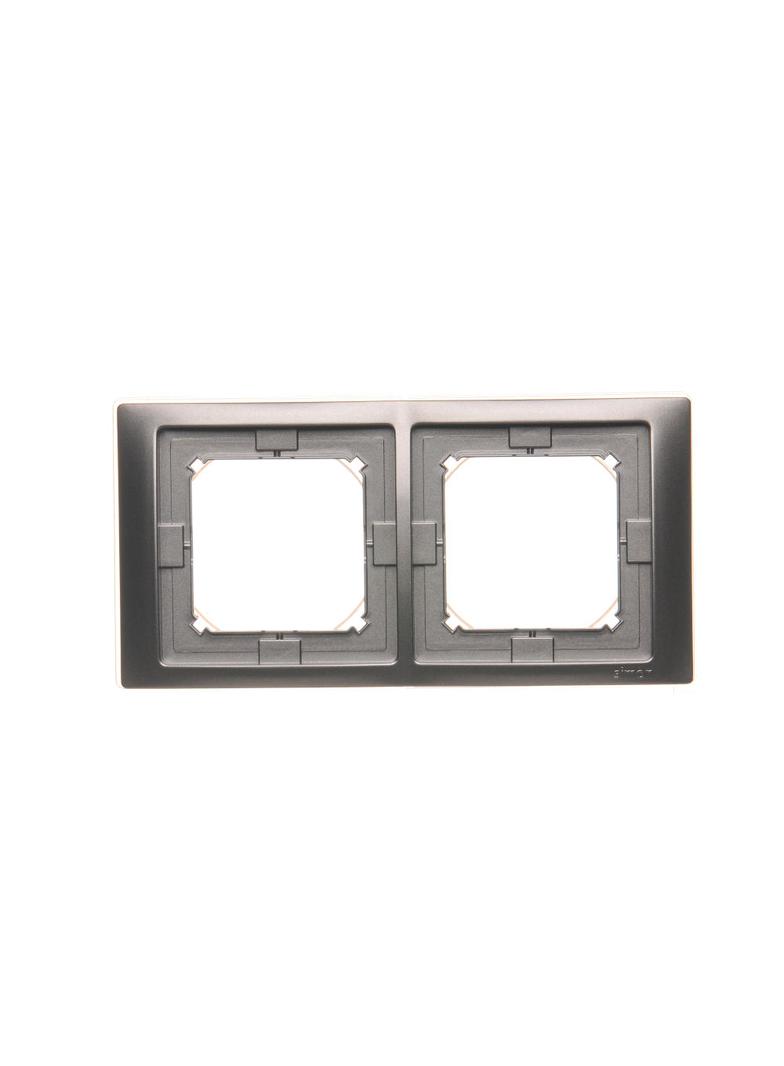 Simon Basic Neos Ramka 2-krotna NEOS do wersji bryzgoszczelnej IP44 z kompletem uszczelek stal inox BMRC2B/21 KONTAKT