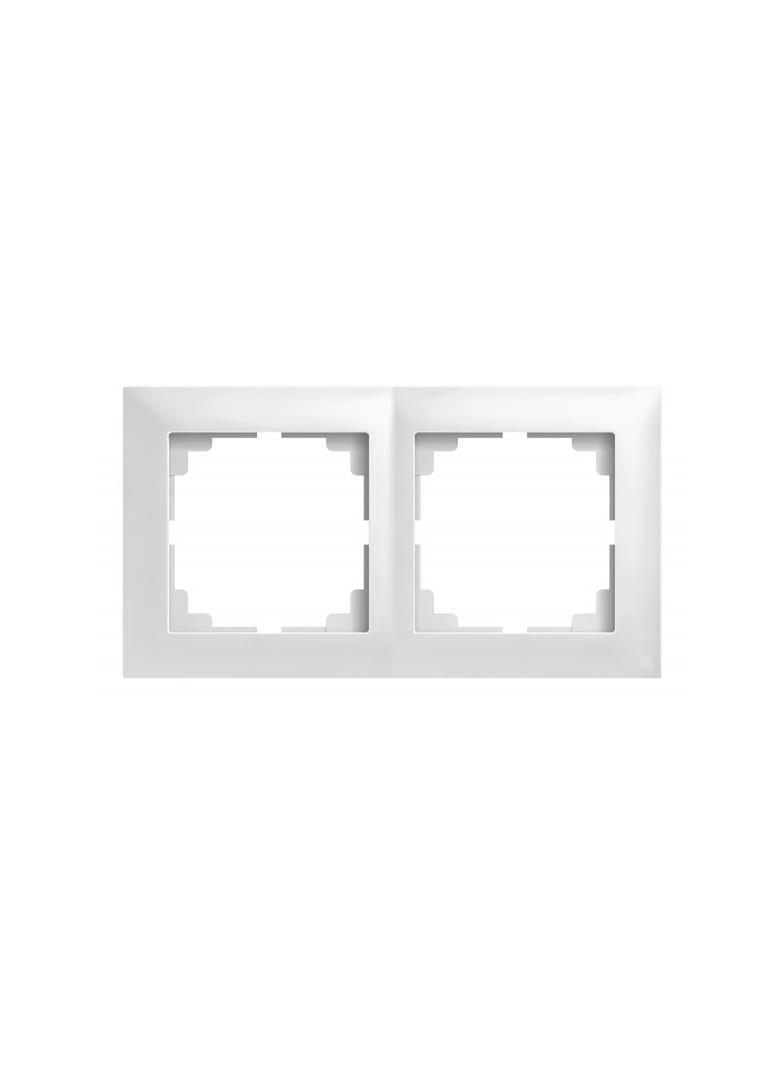 Ramka SENTIA 2x IP44 biała